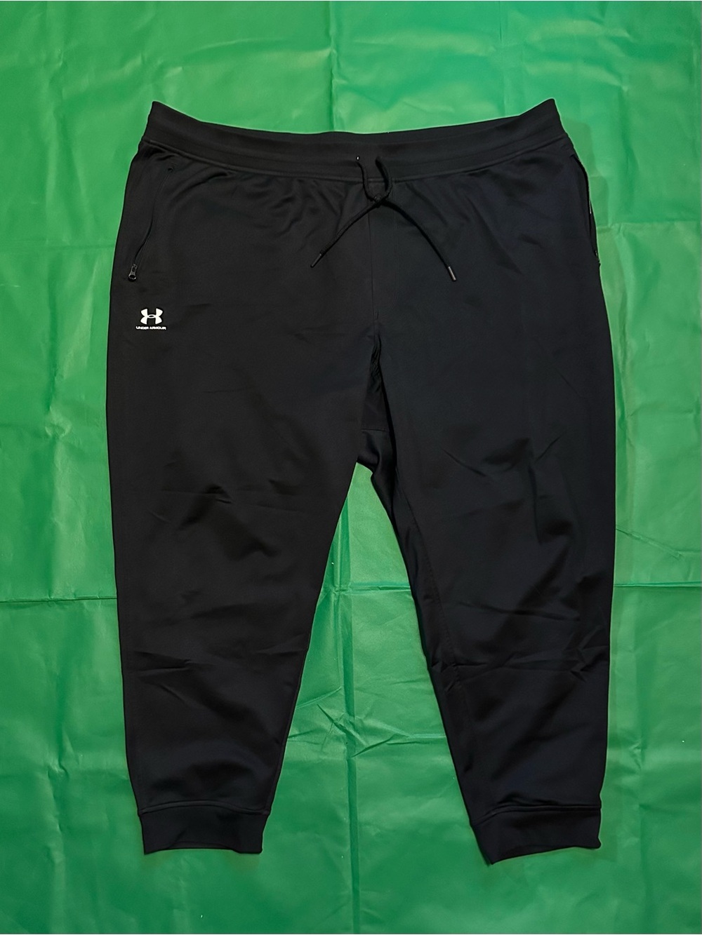 Under Armour 4XL Black Jogger Pants Loose Fit Zip Pocket NWOT